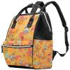 Large-Capacity Diaper Backpack, Multifunctional, Waterproof, for Moms and Dads, Jellyfish, Multicolor 8, One Size view 1