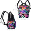 Large-Capacity Multifunctional Waterproof Diaper Backpack for Moms and Dads, Plaid, Multicolor 7, One Size view 2