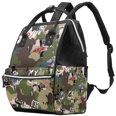 Large-Capacity Multifunctional Waterproof Diaper Backpack for Mom and Dad, Pumpkin, Multicolor 8, One Size