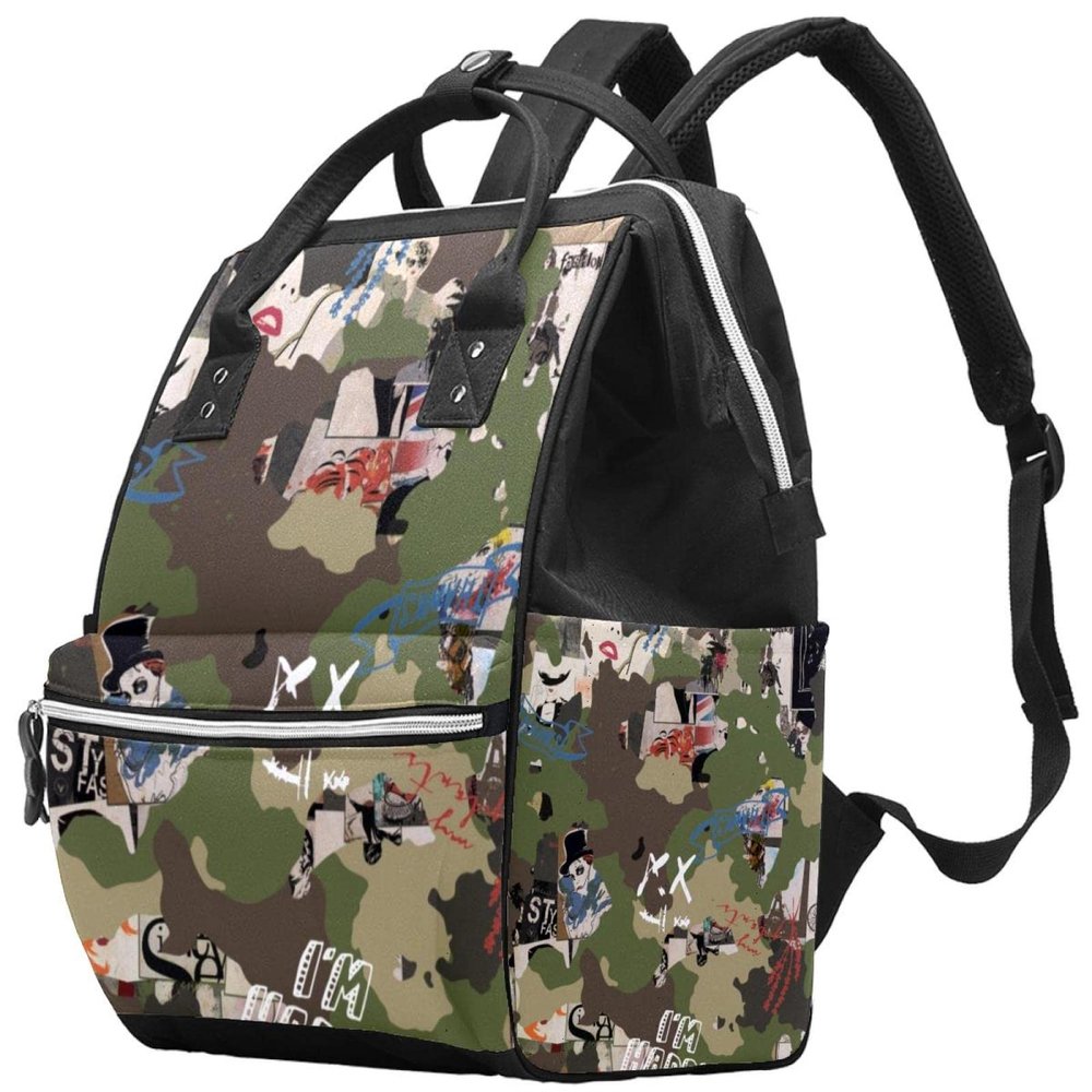 Large-Capacity Multifunctional Waterproof Diaper Backpack for Mom and Dad, Pumpkin, Multicolor 8, One Size