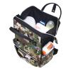 Large-Capacity Multifunctional Waterproof Diaper Backpack for Mom and Dad, Pumpkin, Multicolor 8, One Size view 4
