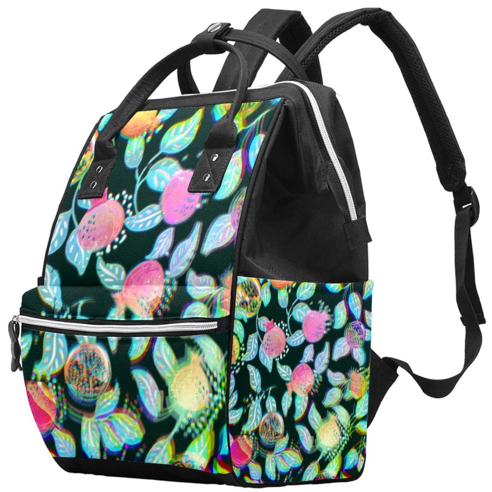 Large-Capacity Multifunctional Waterproof Diaper Backpack for Moms and Dads, Pineapple, Multicolor 7, One Size
