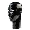 Rubberfashion Black Latex Hood Mask with Openings, 0.4 mm, XL view 1