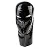 Rubberfashion Black Latex Hood Mask with Openings, 0.4 mm, XL view 2