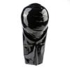 Rubberfashion Black Latex Hood Mask with Openings, 0.4 mm, XL view 4