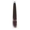 24-Inch Multicolor Braided Ponytail Hair Extension, Rainbow Synthetic Chignon, Color A33 view 1