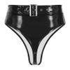 ranrann Women's Wetlook High Waist Hotpants view 4