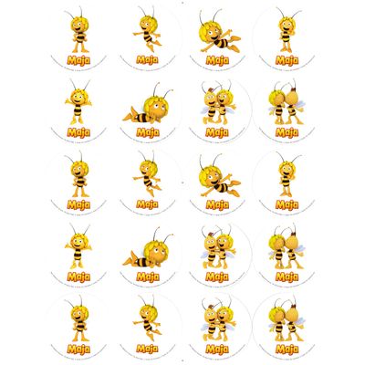 Printed Wafer Sheets – Maya the Bee, Round, Various Sizes