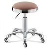 Adjustable Salon Stool with Stainless Steel Base, Color E view 1