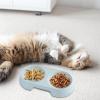 Macaron Elevated Cat Double Bowl view 2