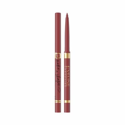 Eveline Cosmetics Make A Shape Automatic Lip Liner – Highly Pigmented, Long-Lasting, 6 Classic Shades