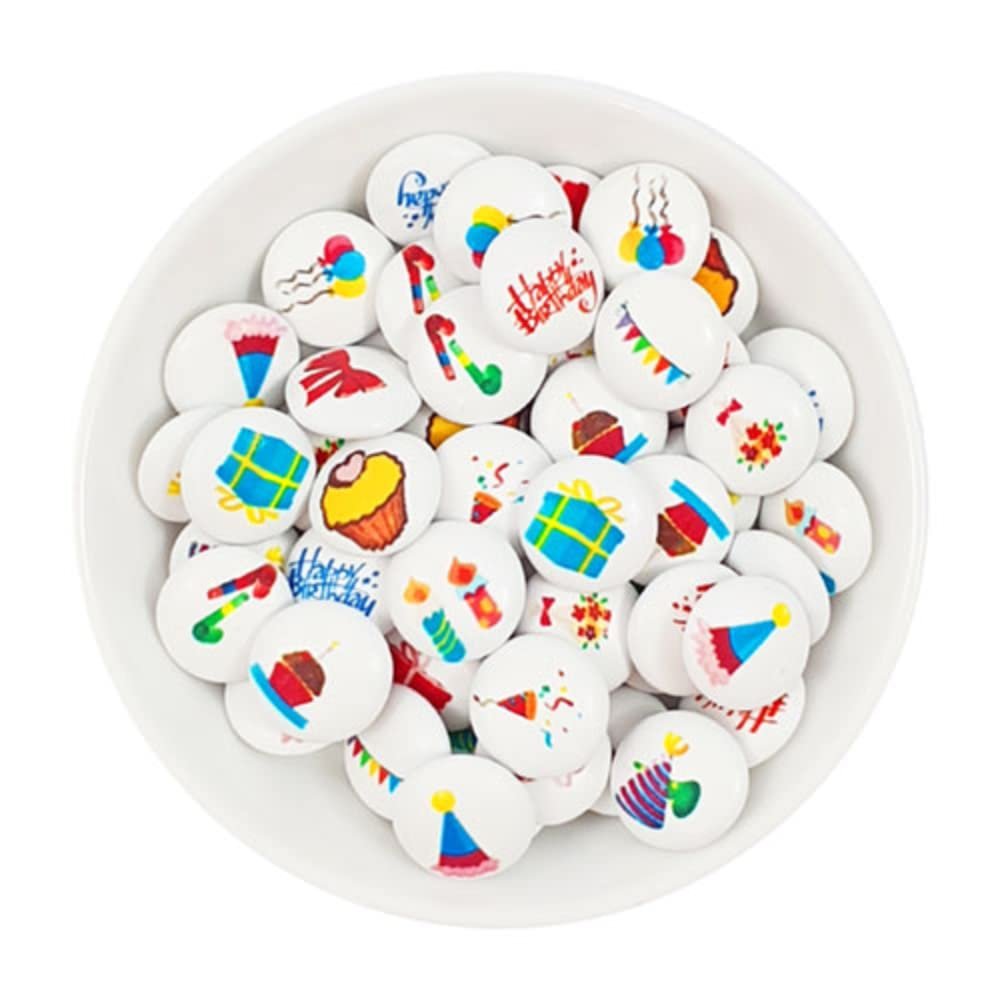 Printed Chocolate Lentils – Birthday Design – Milk Chocolate (150)