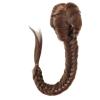 20-Inch Fishtail Braid Ponytail Hairpiece, Synthetic Drawstring Clip-In, Natural Black view 1
