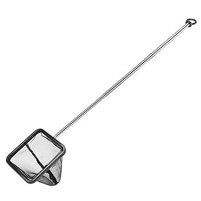 Hagsnec Aquarium Fish Net with Extendable Stainless Steel Handle, Fine Mesh