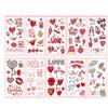 10-Sheet Valentine's Day Temporary Tattoo Set, Waterproof Heart Body Stickers view 1