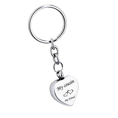 DOTUIARG Always in My Heart Pet Paw Cremation Urn Keychain Memorial Pendant with Free Engraving