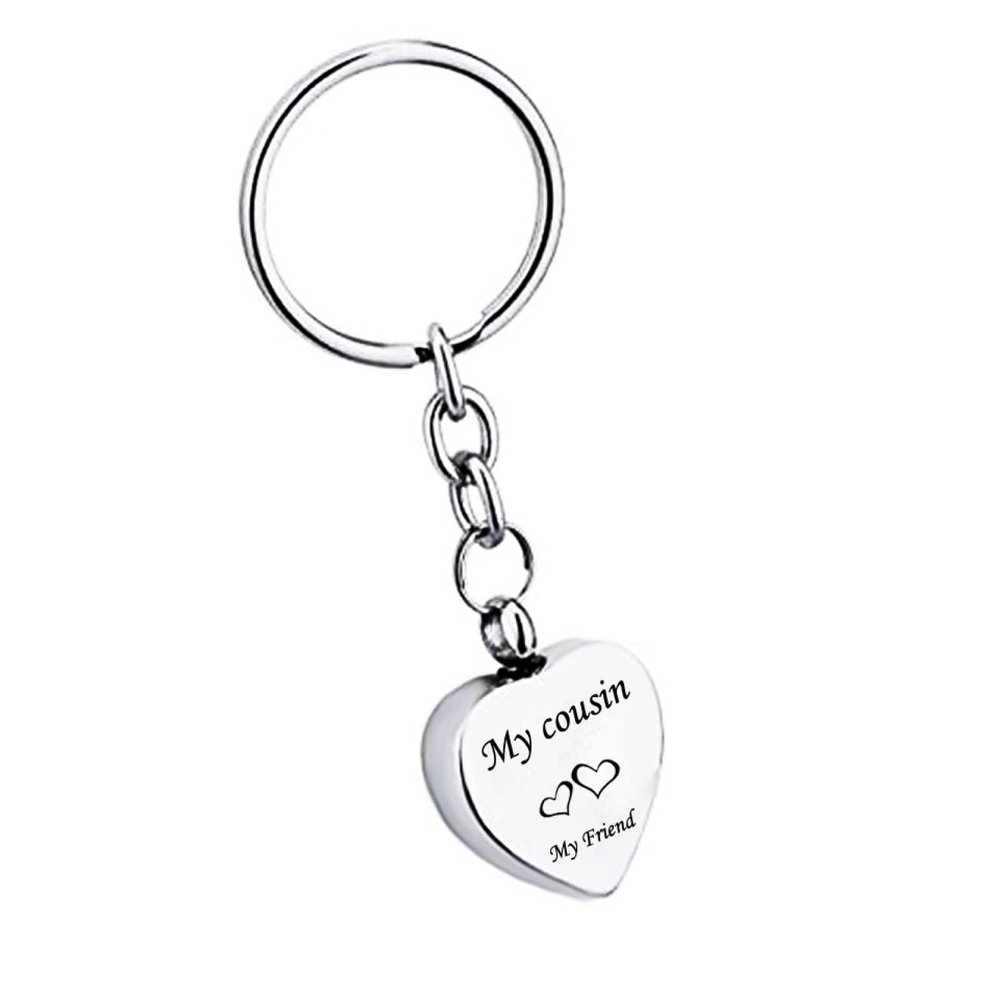 DOTUIARG Always in My Heart Pet Paw Cremation Urn Keychain Memorial Pendant with Free Engraving