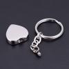 DOTUIARG Always in My Heart Pet Paw Cremation Urn Keychain Memorial Pendant with Free Engraving view 2