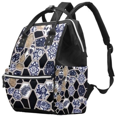 Large-Capacity Multifunctional Waterproof Diaper Backpack for Moms and Dads, Butterfly, Color 2, One Size