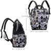 Large-Capacity Multifunctional Waterproof Diaper Backpack for Moms and Dads, Butterfly, Color 2, One Size view 2