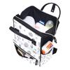 Large-Capacity Multifunctional Waterproof Diaper Backpack for Moms and Dads, Starry Sky, Color 10, One Size view 4