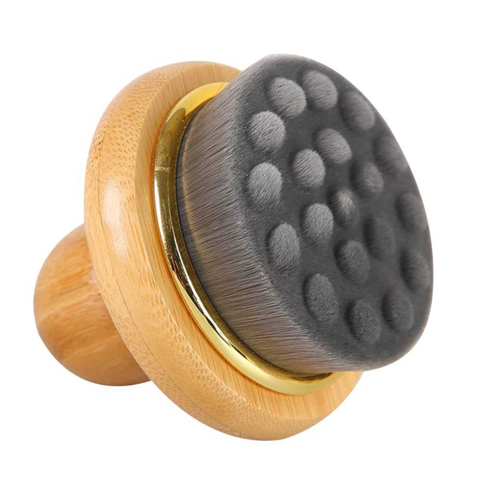 Bath and Body Brush, Back Scrubber, Dry Exfoliating Brush with Handle, Black