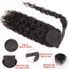 Ponytail Hair Extension, Long Wavy 12–26" Wrap-Around Clip-In Ponytail, Brazilian Remy Human Hair, Natural F view 3