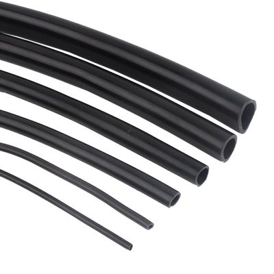 JEEIJ 1 m Food-Grade Black Silicone Tubing, ID 2–16 mm, Heat-Resistant Flexible Hose for Aquarium Air Pumps, 7×12 mm, 100 cm