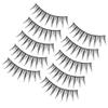 10 Pairs of Black Natural-Look Reusable False Eyelashes view 1