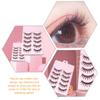 10 Pairs of Black Natural-Look Reusable False Eyelashes view 2