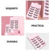 10 Pairs of Black Natural-Look Reusable False Eyelashes view 3