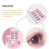 10 Pairs of Black Natural-Look Reusable False Eyelashes view 4