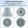 supregear 8-Piece Quad Cane Tips, Non-Slip Heavy-Duty Rubber Replacement Tips for 1/2-Inch Standard Canes and Walking Sticks, Gray view 4