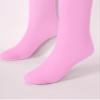 CHICTRY Women's Sheer Open-Crotch Pantyhose, Glossy Mesh Bodystocking with Zipper, Pink, XL view 4