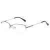 Fullwosing Blue-Light-Filtering Distance Glasses for Nearsightedness, -0.50 to -6.00 Diopters, Semi-Rimless Metal, Women's and Men's (-5.50, Metallic) view 1