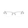 Fullwosing Blue-Light-Filtering Distance Glasses for Nearsightedness, -0.50 to -6.00 Diopters, Semi-Rimless Metal, Women's and Men's (-5.50, Metallic) view 2