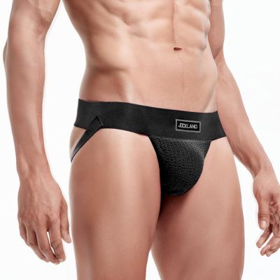 JOCKLAND Men's Mesh Jockstrap, Athletic Supporter, Black, Medium