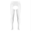 Alvivi Women's White Nylon Crotchless Tights, One Size view 3