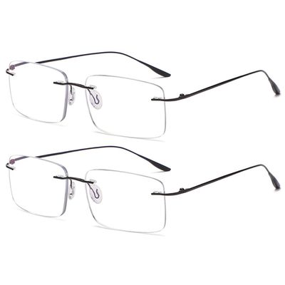 KOOSUFA Rimless Anti-Blue Light Reading Glasses