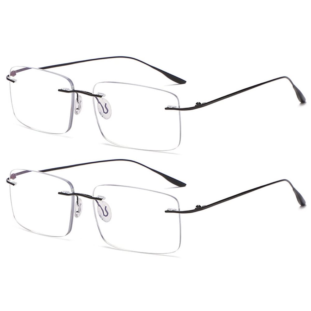 KOOSUFA Rimless Anti-Blue Light Reading Glasses