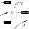 KOOSUFA Rimless Anti-Blue Light Reading Glasses view 4