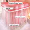 Mosquito Net Bed Canopy for European-Style Canopy Beds, Red, 180 x 200 cm view 3