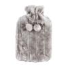 2 L Hot Water Bottle with Plush Faux-Fur Cover, Removable view 1
