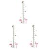 Levemolo 3-Piece Height Chart Wall Stickers for Kids' Rooms with Colorful Animal Designs view 1