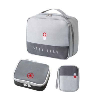 CHENKEE Medication Pouches, 3-Pack, Waterproof, Empty, Gray, 10 × 5 × 2 cm