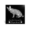 Personalized Pet Memorial Garden Stone, Laser-Engraved Black Granite view 1