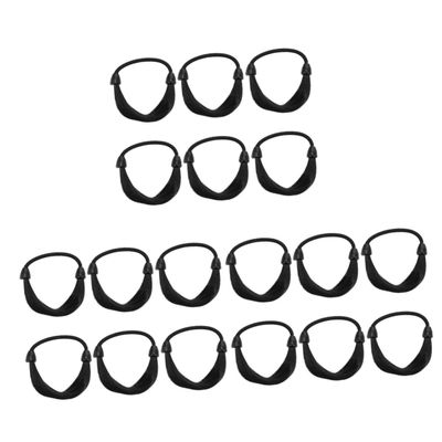 VALICLUD Elastic Hair Ties, 18 Pieces, Plastic Hair Accessories, Black