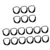 VALICLUD Elastic Hair Ties, 18 Pieces, Plastic Hair Accessories, Black view 1
