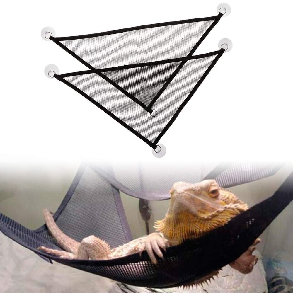 2-Pack Bearded Dragon Hammocks, Breathable Reptile Hammocks for Lizards, Geckos, Snakes and More
