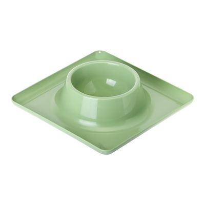 VIGAR Wall Off Pets Club Pet Food Bowl, Green, 33.5 x 33.5 x 8.5 cm